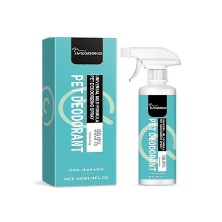 Deodorantspray för husdjur - Långvarig luktborttagning & Fräsch doft för husdjur, sängkläder & hem | Säker, skonsam, lätt att använda