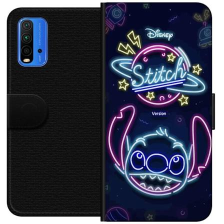 Xiaomi Redmi Note 9 4G Plånboksfodral Stitch Neon