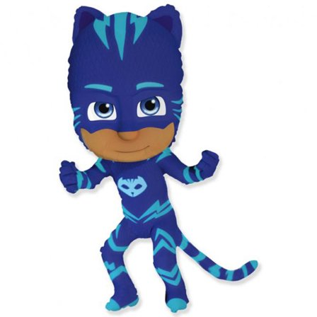 Pyjamashjältarna Kattpojken Folieballong 110x56 cm - Pyjamashjältarna Kalas Dekoration - Kalaslagret.se