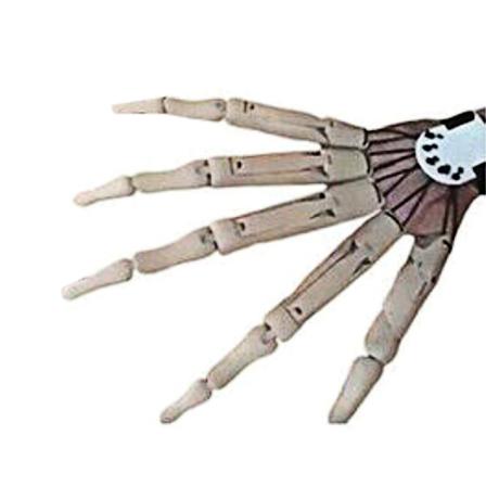 3D-tryckta Halloween-fingrar med leder - Halloween Cosplay (FMY) White Right hand