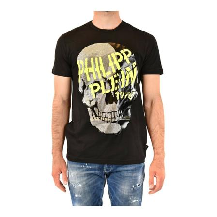 Philipp Plein, T-Shirt Zwart, Heren, Maat:L,Katoen