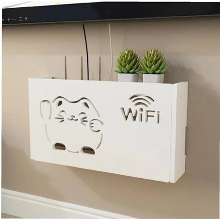 1 st Wifi-router förvaringslådor Wifi-kabelanslutning Kabelgömma Väggförvaring_tfrf