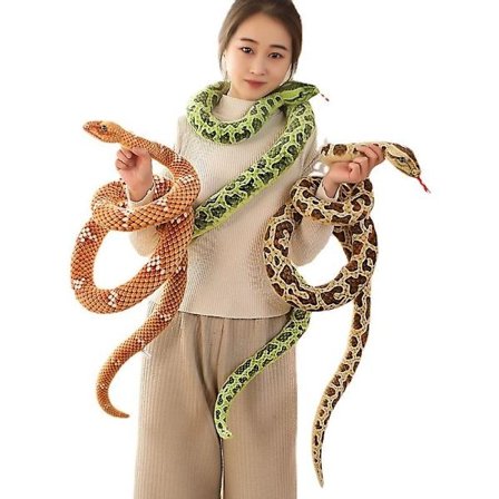 Sjov tegneserie slange plyslegetøj Blå slange - Perfekt