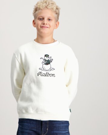 Malbon YOUTH BRUMAL BUCKETS SWEATSHIRT Beige Trøjer Dreng - Kids Brand Store