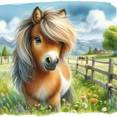 Barnrum Poster med Enhörning A4