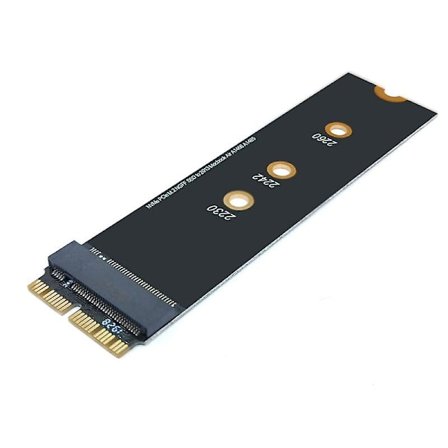M.2 NVMe SSD Konverter Adapterkort til Macbook Air Pro Retina 2013-2017 NVMe/AHCI