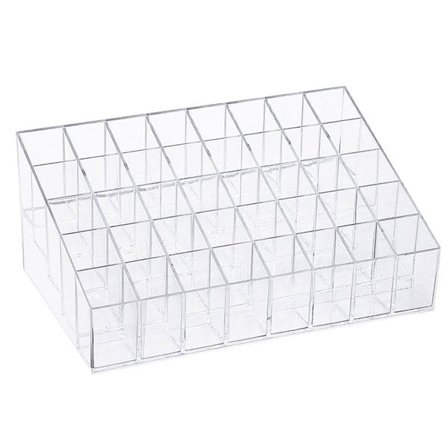 Oppbevaringshylle for sminke og neglelakk