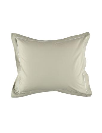 Pillowcase Siri Percale Gots Home Textiles Bedtextiles Pillow Cases Beige Gripsholm