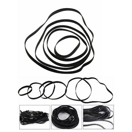 4mm Kassett Blandet Gummireim Kassettspiller Båndmaskin Reimsett Med 50 Stk Us