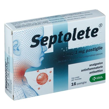 Septolete Aroma Eucalipto 3 Mg/1 Mg 16 Pastiglie