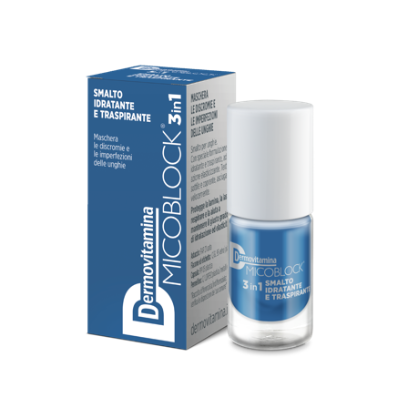 Dermovitamina Micoblock 3 In 1 Smalto Blu 5ml