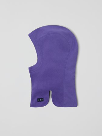 Polarn O. Pyret - Solid color fleece balaclava - 56|58 - Childrenswear - purple