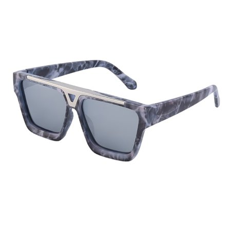 miljonär punk solglasögon med stor ram