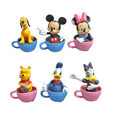 /#/6 stk. Tegneserie Animation Disney Cup Sugar Old Animation Dekoration/#/