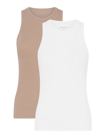 URBAN QUEST | 2-Pack Women Bamboo Tank Top Rib | XS