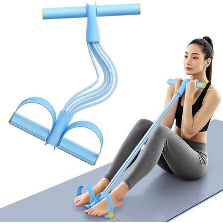 Treningsstrikker 8-rørs fotpedal ankelstrekker, pedaltype-strekker - for full kroppstrening, mage/midje/arm/ben-strekking