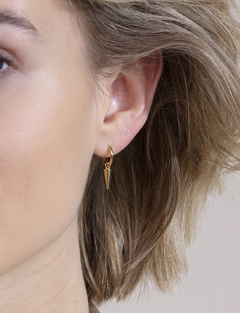 Edblad Peak Hoops Mini - Gold - ONE SIZE