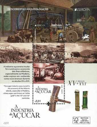 Madeira - EUROPA 2025 Nationale arkæologiske opdagelser - Postfrisk miniark