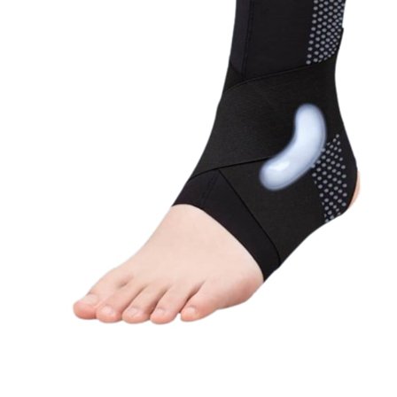 Ultratynd usynlig ankelstøtte Black M