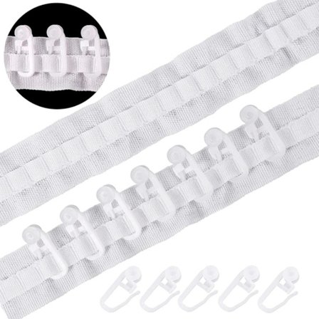 Verhoteippi Verhotarvike Uudelleenkäytettävä Verho Ryppyteippi Verhonarun Vyösetti Plisseerattuun Verhon Päähän