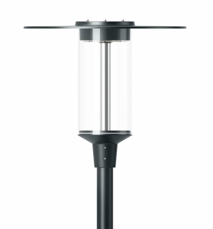 Airam Atlas Stolpearmatur 33 W, Svart/aluminium, Belysning