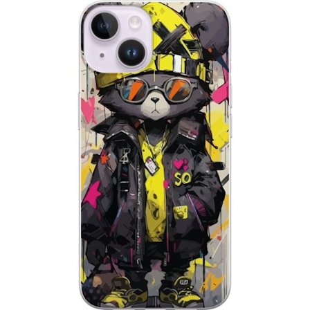 Yhteensopiva Puhelinkuori Apple iPhone 15 Hieno Björn