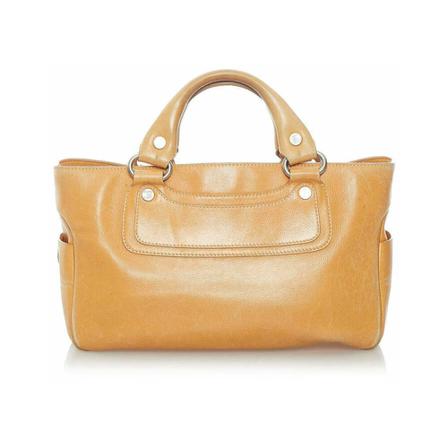 Celine Vintage, Pre -owned Leather Boogie Bag Bruin, Dames, Maat:ONE Size