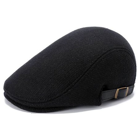 Herrar Ull Tweed Ivy Newsboy Golf Beret Körhatt