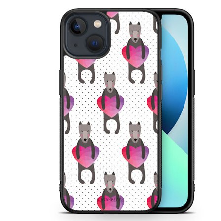Bjornberry Skal iPhone 13 Mini - Hundar & Hjärtan