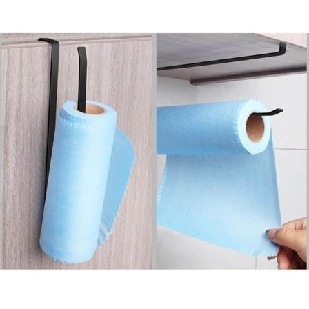 Riippuva Talouspaperiteline | Talouspaperiteline ilman Porausta Musta—pa