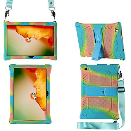 10,1 tum Taiwan Tv M40 platt platta skydd, kamouflage pulver plus blå enkel silikon skydd