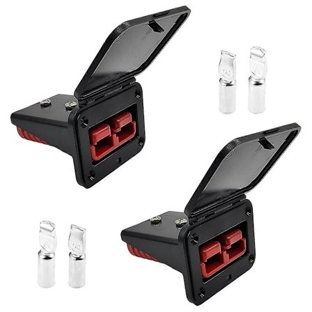 2 stk. pluggmonteringspanel med støvdeksel, panelbase med støvdeksel, kompatibel med Anderson SB175-serien 175A