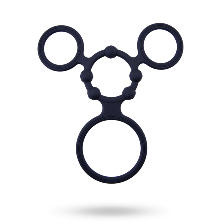 Enduring Triple Rings With Ball Stretcher - Vuxen.se - Penisringar