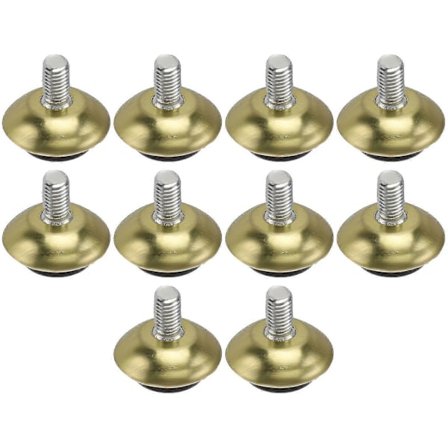 10 st Möbel M6 Fotplatta Justerbar M6 Möbelfot M6 Möbelutjämningsben För Butiksstol