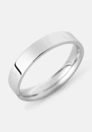 NORVIE Ring i stål LUDVIG Smycken Grå 21MM