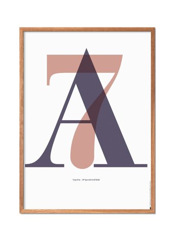 Poster & Frame Ilwt-A7-Terracotta - White - 50X70CM