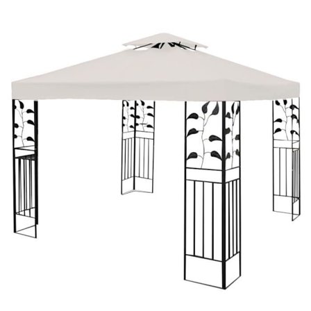 Täckduk - 3m x 3m - Polyeter - Beige - Vindresistent