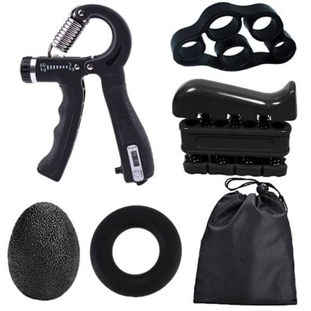 5 Finger Håndgrep Styrketrener Underarm Håndledd Trening Gym Fitness Teller Grep Styrke Trener Sett