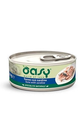 Oasy Specialità Naturale Gatto Tonno con Sardine 70g