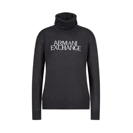 Armani Exchange, Turtlenecks Grijs, Dames, Maat:M