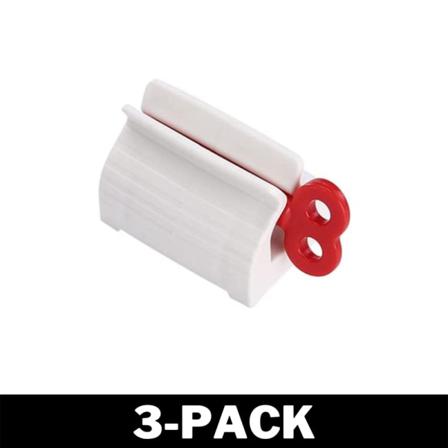 Tandkrämshållare / Tubpress - Pressa Ut Det Sista Röd 3-pack