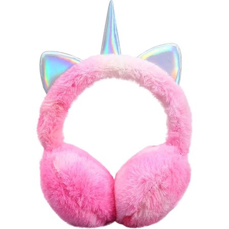 Enhjørning Ørevarmere til Piger Børn Kvinder Blød Plys Ørevarmere Vinter Ørevarmere, Overraskelse Jul, Ferie, Fødselsdagsgaver til Piger Børn Kvinder