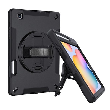 Plånboksfodral för surfplatta kompatibelt med Samsung S6 lite 10.4 P610 P615 P620 P625 med stöttåligt skydd och inbyggt