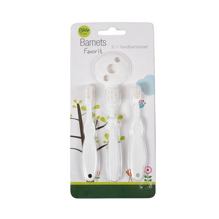 Barnets Favorit Tandbørste-sæt 3 i 1, Medicin & Pleje, Tandpleje Til Børn, Børnetandbørster