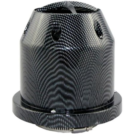 Bil Högflödes Fiber Svamphuvud Modifiering Luftintagsfilter 76MM