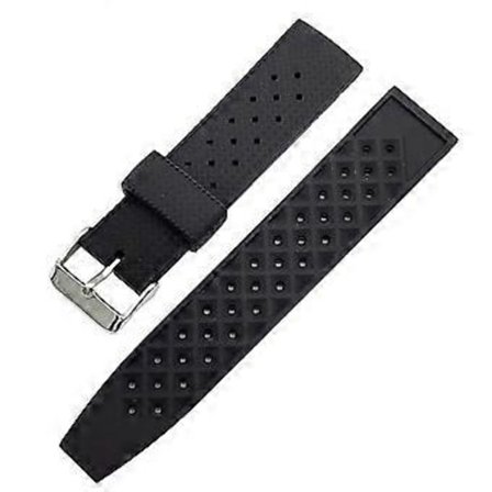 Klockarmband Vattentätt Återanvändbart Justerbart 22MM/20MM Ersättningsarmband Kompatibelt Huawei GT2 (22 mm Svart)