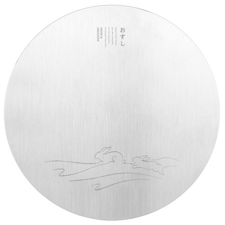 Rund Sushi-tallerken i rustfrit stål Innovativ kage dessertbakke til køkkenrestaurant