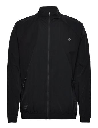 Stretch Woven Track Top Sweat-shirt Genser Svart Superdry*Betinget Tilbud