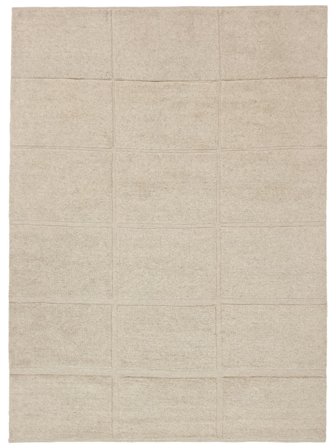 Wol Vloerkleed Lara Beige Groot Oeko-Tex