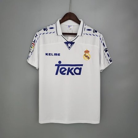 REAL MADRID 1996 - 1997 HEMMATRÖJA Herr Retro Fotbollströja-FQ-